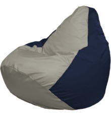 Кресло-мешок Flagman Груша Макси Г2.1-347 синий темный/серый