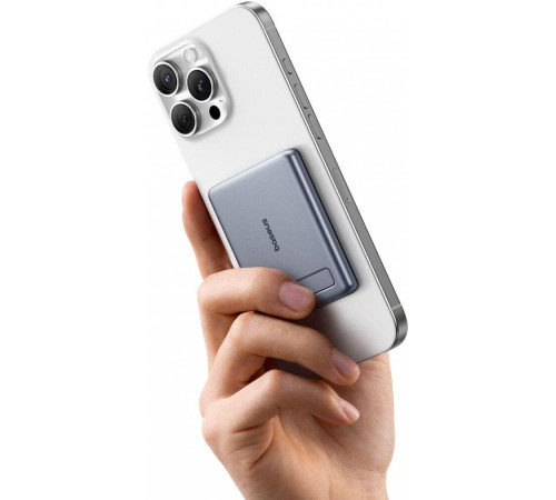 Внешний аккумулятор Baseus PicoGo AM31 Mini Magnetic Power Bank with Stand 20W 5000mAh серый