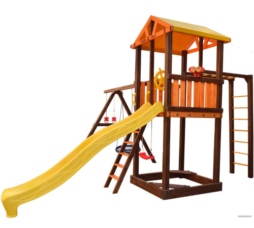 Игровой комплекс Perfetto Sport Pitigliano-6 + качели Паутина