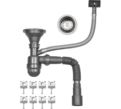 Кухонная мойка ARFEKA Eco AR PVD Decor Volcanic Rock 70x50 сатин