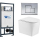 Унитаз подвесной WeltWasser Marberg 507 + Nesenbach 004 GL-WT + Mar 507 SE-CR