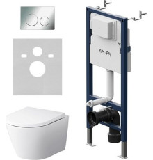 Унитаз подвесной AM.PM Prime Fit IS90151.741701 с кнопкой смыва