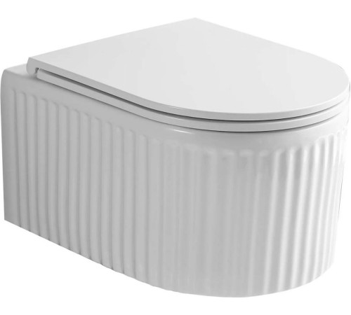 Унитаз подвесной Roxen Royal Matt в комплекте с инсталляцией StounFix Dual Fresh 6 в 1 968226 кнопка: серый бетон