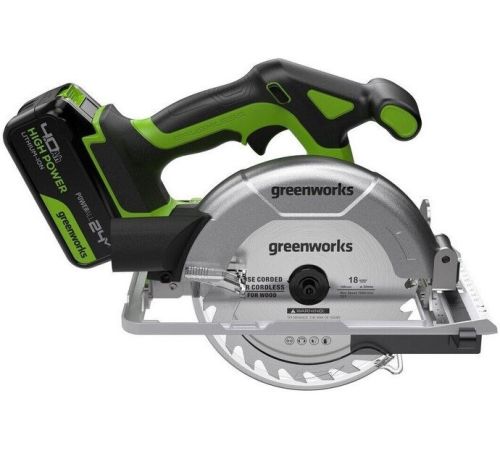 Дисковая циркулярная пила Greenworks GD24CS165 1501607CUB с 1-им АКБ