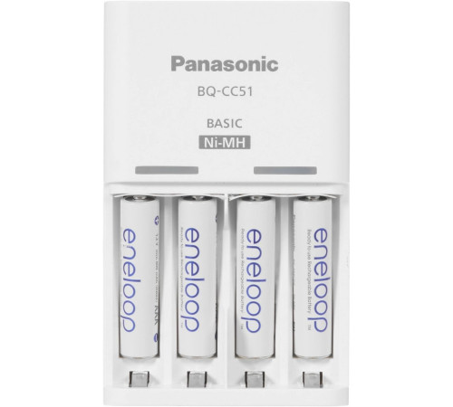 Аккумуляторы + зарядное Panasonic Eneloop Basiс Charger K-KJ51MCD04E