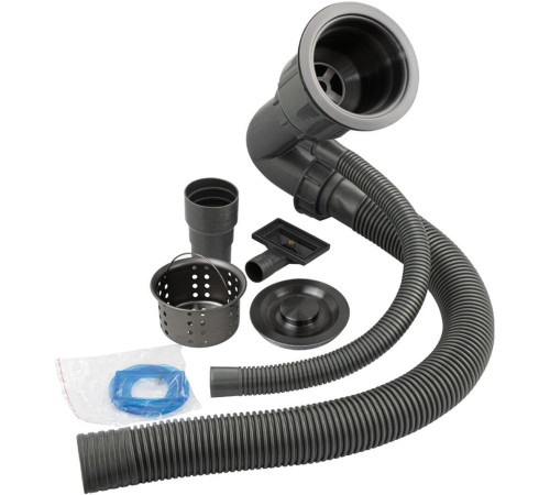 Кухонная мойка Schtoff Best Decor Black 4550 + коландер KR-1 BLACK + дозатор SD-1 BLACK, комплект