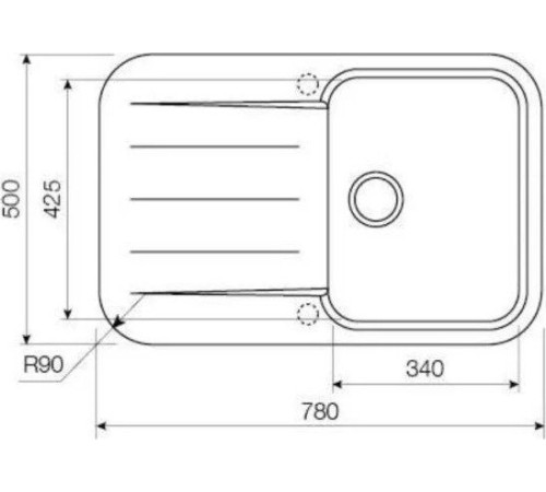Кухонная мойка KUPPERSBERG Lira 1B1D Ecru