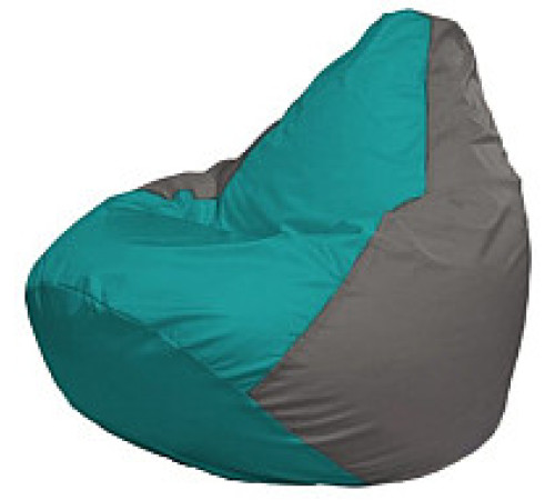Кресло-мешок Flagman Груша Мини L Г0.1-292 бирюзовый/серый