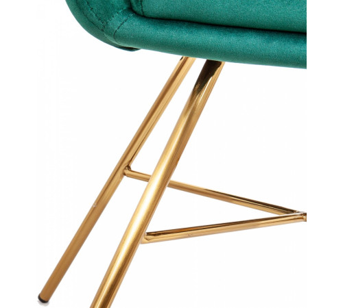 Стул AksHome Amur зеленый велюр/золото