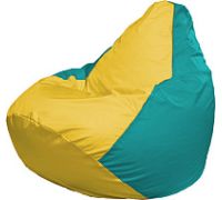 Кресло-мешок Flagman Груша Мега XXXL Г3.1-264 желтый/бирюзовый