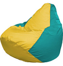 Кресло-мешок Flagman Груша Мега XXXL Г3.1-264 желтый/бирюзовый