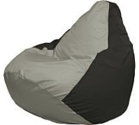 Кресло-мешок Flagman Груша Медиум Г1.1-354 серый/черный