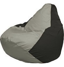 Кресло-мешок Flagman Груша Медиум Г1.1-354 серый/черный