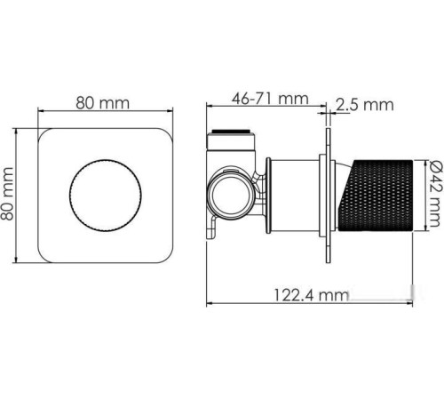 Смеситель Wasserkraft Tauber 6451
