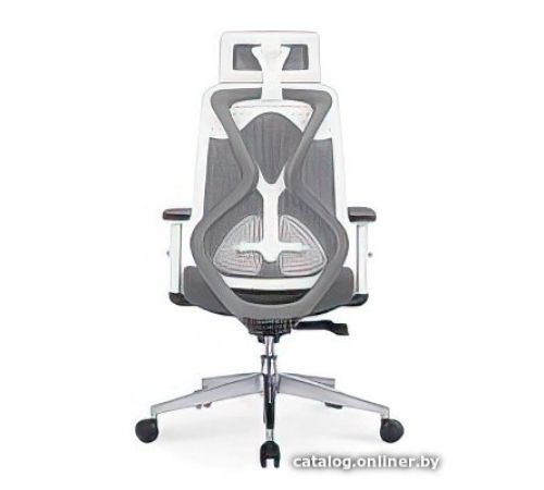 Офисное кресло Norden Имидж Gray 2 YS-0817HFY+FYW белый пластик/серая ткань