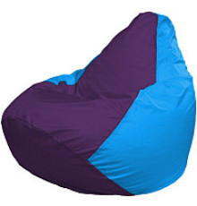 Кресло-мешок Flagman Груша Мега XXXL Г3.1-74 фиолетовый/голубой