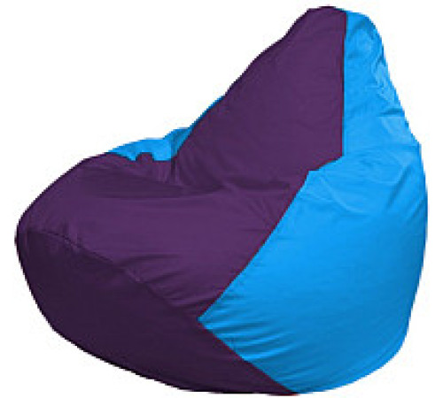 Кресло-мешок Flagman Груша Мега XXXL Г3.1-74 фиолетовый/голубой