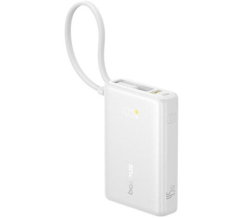 Внешний аккумулятор Baseus Picogo PPPG-1W45C Digital Display Power Bank 45W 10000mAh белый