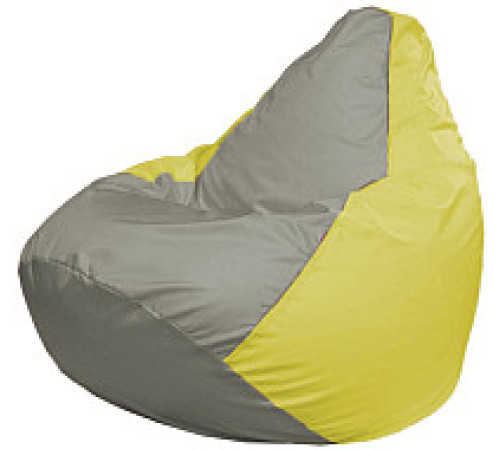 Кресло-мешок Flagman Груша Мини L Г0.1-338 серый/желтый