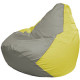 Кресло-мешок Flagman Груша Мини L Г0.1-338 серый/желтый