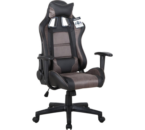Кресло Brabix GT Racer GM-100 черный/коричневый