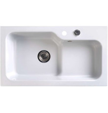 Кухонная мойка Belux SG-REC-HALF-8045-01 белый кварц