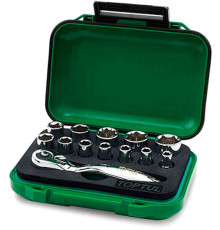 Набор трещотка с головками Toptul GABW1301 13 предметов