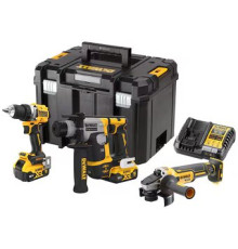 DeWalt DCK355P2T шуруповерт, перфоратор, болгарка, 2 АКБ, кейс