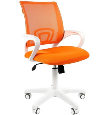 Кресло CHAIRMAN 696 white оранжевый