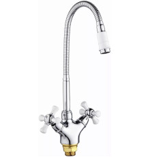 Смеситель РМС SL92W-279F хром/белый