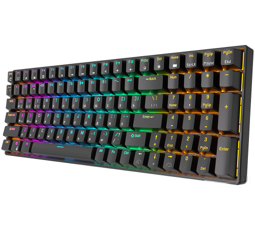Клавиатура Royal Kludge RK100 RGB черный, RK Red