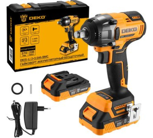 Гайковерт Deko DKIS-Li Set 083-1083 с 2-мя АКБ, кейс