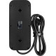 Сетевой фильтр Powercom SP-08 USB03AB 3 м, 8 розеток, черный