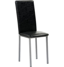 Стул Woodville Bozanak черный крокодил/светлый мусс