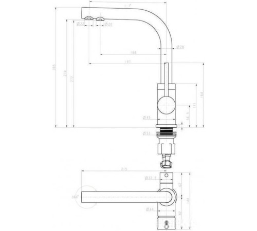 Смеситель Paulmark Essen Es213011-308 черный