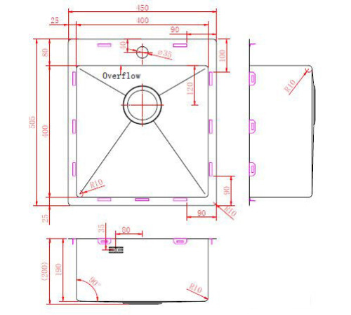 Кухонная мойка ZorG ZRN 5045 Premium