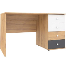 Стол Глазов Лойс 84 дуб золотистый/белый/графит