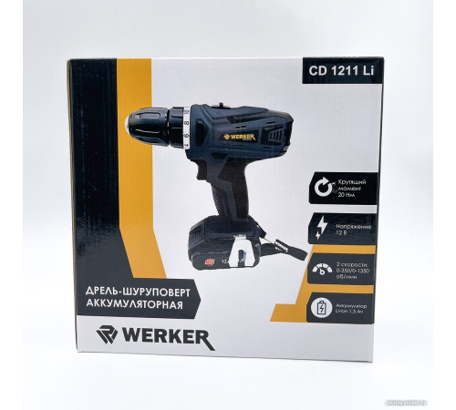 Дрель-шуруповерт Werker CD 1211 Li с 1-им АКБ