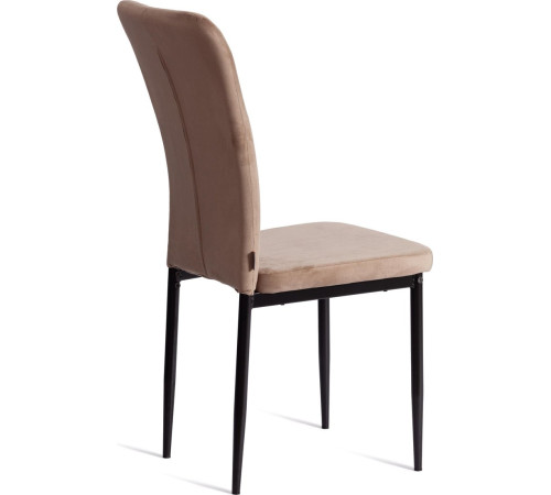 Стул TetChair Verter металл/флок 41x52x95 бежевый HLR8/черный