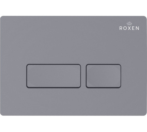 Унитаз подвесной Roxen Royal Matt в комплекте с инсталляцией StounFix Dual Fresh 6 в 1 968226 кнопка: серый бетон