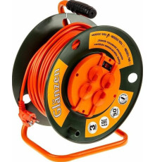 Удлинитель Glanzen EB-50-008 50 м, оранжевый
