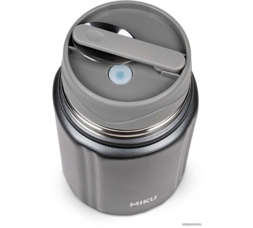 Термос для еды Miku 780 мл темно-серый