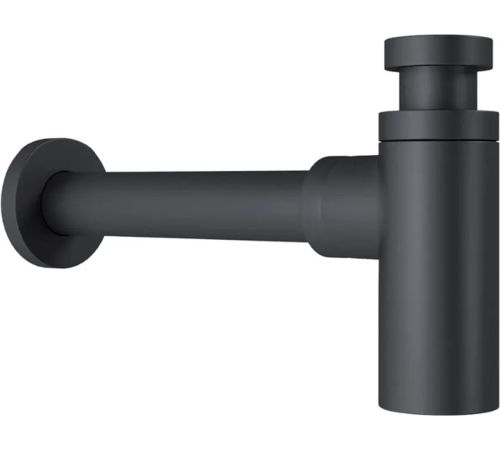 Умывальник Lauter 21836 + Reef 21CK8678BS с сифоном 21635B черный матовый