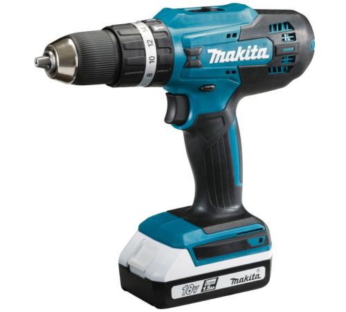 Ударная дрель-шуруповерт Makita HP488DWE с 2-мя АКБ, кейс
