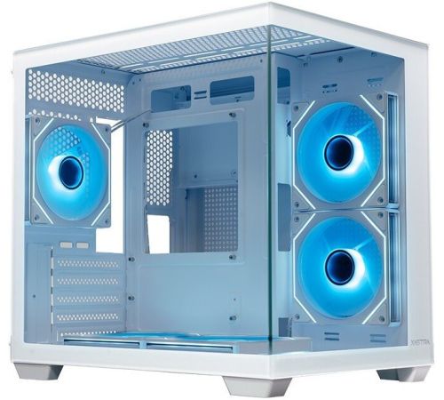 Корпус XASTRA QW400M 5ARGB-C6-AC WH QW400M-5FM12A-C6-AC-WH белый