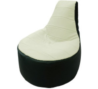 Кресло-мешок Flagman Трон Т1.3-42 белый/зеленый