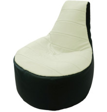 Кресло-мешок Flagman Трон Т1.3-42 белый/зеленый