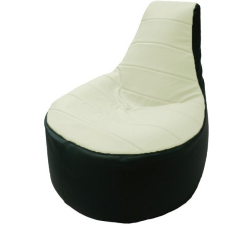 Кресло-мешок Flagman Трон Т1.3-42 белый/зеленый