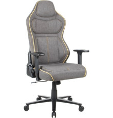 Игровое геймерское кресло CHAIRMAN CH31 ткань, темно-серый/желтый кант