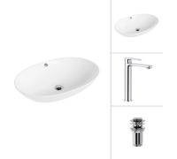 Умывальник Lauter 21709 + Moon 21СK81691C с донным клапаном 21190CH хром